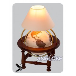 Globus 320 Antyczny kolumnowy stołowy z lampką
