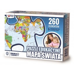 PUZZLE edukacyjne Mapa Świata