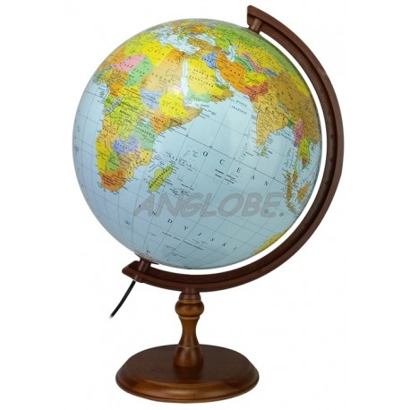 Globus 320 Polityczno - Fizyczny Podświetlany Ciemna stopka